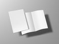 Two Thin Books Open And Close With Soft Cover Royalty Free Stock Photo