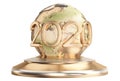 Two thousand twenty 2020 world globe 3d-illustration. elements of this image furnished by NASA