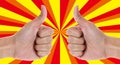 Two Thumb Up Royalty Free Stock Photo