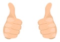 Two Thumbs Up Royalty Free Stock Photo