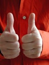 Two Thumbs Up Royalty Free Stock Photo