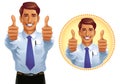 Two Thumbs Up Royalty Free Stock Photo