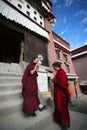 Two tibetan lama students