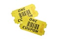 Two Tickets/Coupons/Retro Royalty Free Stock Photo