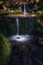 Autumn waterfall in Monte Aloia natural park, Tui, Galicia, Spain