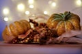 Two Orange Pumpkins With Bokeh