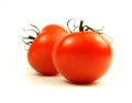 Two tomatoes Royalty Free Stock Photo