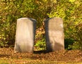 Two tombstones