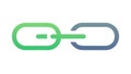 Two-Tone Chain Link Icon for Balanced Connection, vector design Generative AI Royalty Free Stock Photo