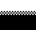 Two Tone Mod Ska 60s Retro Black And White Checked Background Pattern Royalty Free Stock Photo