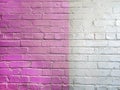 Two Tone Pink And Silver Brick Royalty Free Stock Photo