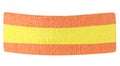 Two-tone training headband isolated on white background. Sport headband