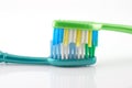 Two tooth-brushes Royalty Free Stock Photo