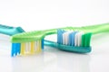 Two tooth-brushes Royalty Free Stock Photo