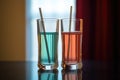 two toothbrushes in a glass, symbolizing cohabitation