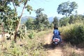 Two tourist going to trek Dholkal Ganesh Mandir