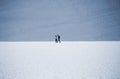 Two tourist walking on the flor the Dead valley