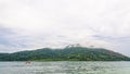 Two tourists are kayaking in the sea at Ko Adang island