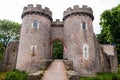 Two towers castle entrance.