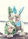 Two toy bunny Royalty Free Stock Photo