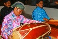 Two Traditional Musicians or Penabuh Gamelan Royalty Free Stock Photo