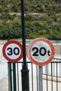 Two traffic signs Royalty Free Stock Photo