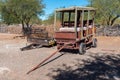 Two trailers at Steenbokkie Nature Reserve near Beaufort West Royalty Free Stock Photo