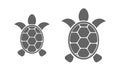 Two turtles icons Royalty Free Stock Photo