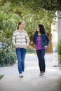 Two Tween Girls walking