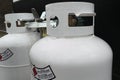 Two 20 pound rv propane tanks