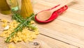 Pasta and rosemary Royalty Free Stock Photo