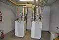 Twin boilers for heating