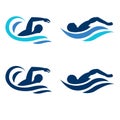 Swimming logos in high quality vector formats