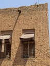 Two types of window with roof at the top closed view