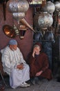 Street seller in Marrakech market - Morocco