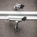 Two urban security cameras