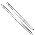 Two Vector Sketch Pencils