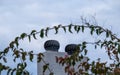 Two ventilation shafts mounted on a domestic house Royalty Free Stock Photo