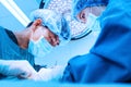 Two veterinarian surgeons in operating room Royalty Free Stock Photo