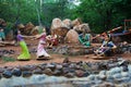 Two Village Girls Playing