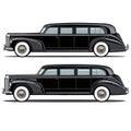 Classic Black Limousine Royalty Free Stock Photo
