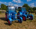 Two vintage Lanz Bulldog tractor, Germany, Europe