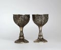 Two vintage metal Cups