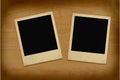 Two vintage photo frames Royalty Free Stock Photo