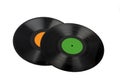 Two vintage records Royalty Free Stock Photo