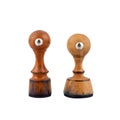 Two vintage stampers Royalty Free Stock Photo