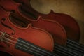 Two violins and a viola Royalty Free Stock Photo