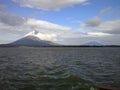 Two volcanos from Ometepe Island, Nicaragua Royalty Free Stock Photo