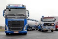 Two Volvo Tank Trucks New and Retro