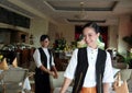 Two waitress at work Royalty Free Stock Photo